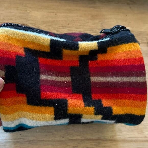 High grade western wear by Pendleton wool Aztec pouch bag southwestern - Picture 4 of 9